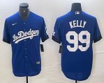 Nike Dodgers #99 Joe Kelly blue fashion MLB baseball Jersey Joint name -BD