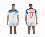 2014 Russia world cup DZAGOEV 17 white soccer jersey away