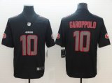 Nike 49ers #10 Jimmy Garoppolo black Color Rush Limited Jersey-BD