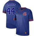 Nike Atlanta Braves #44 Hank Aaron blue throwback baseball jerseys