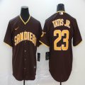 Nike San Diego Padres #23 Fernando Tatis Jr. brown majestic baseball jersey