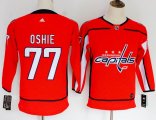 Youth Adidas Washington Capitals #77 T.J Oshie red hockey jersey