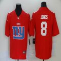 Nike New York Giants #8 Daniel Jones red fashion Color Rush Limited Jerseys