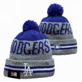 2024 Dodgers gray blue MLB Cuffed Knit Hats 03