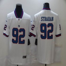 Nike New York Giants #92 Michael Strahan white color Rush Limited Jersey