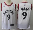 Nike Toronto Raptors #9 Serge Ibaka White NBA Jerseys- S8