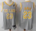 Nike Cleveland Cavaliers #23 LeBron James gary nba basketball jersey-HMD