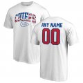 Kansas City Chiefs NFL Pro Line by Fanatics Branded Any Name & Number Banner Wave T-Shirt â€“ White