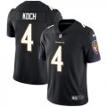 Baltimore Ravens #4 Koch Nike black Color Rush Limited Jersey