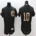 Chicago Cubs #10 Ron Santo green Flexbase Authentic Collection Jersey