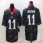 Philadelphia Eagles #11 Carson A.J. Brown black Camo Color Rush Limited Jersey -BD