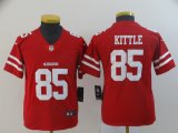 Youth Custom 49ers George Kittle #85 nike red Color Rush Limited Jersey