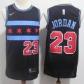 Nike #23 Chicago Bulls Michael Jordan black basketball jersey -S8