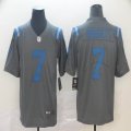 Indianapolis Colts #7 Jacoby Brissett gray Color Rush Limited Jerseys Reverse version