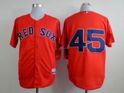 Boston Red Sox #45 Red baseball jersey