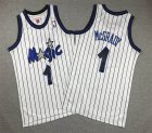 Youth Orlando Magic #1 Tracy Mcgrady white Throwback basketball jersey-XD