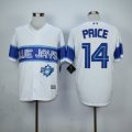 Exclusive Toronto Blue Jays #14 David Price White 2015 Cool Base MLB Jersers - Ã¥â€°Â¯Ã¦Å“Â¬