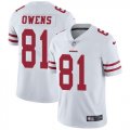 custom 49ers #81 Terrell Owens nike white Color Rush Limited Jersey