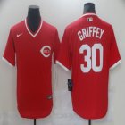 Nike Cincinnati Reds #30 Ken Griffey Jr Red majestic MLB baseball Jerseys