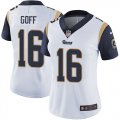 women Nike Rams #16 Jared Goff white Color Rush Limited Jersey