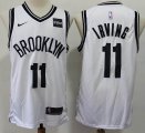 Brooklyn Nets #11 Kyrie Irving white nike NBA basketball Jersey-S8