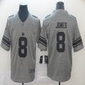 New York Giants #8 Daniel Jones Hemp gray Color Rush Limited Jerseys