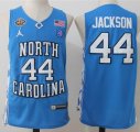 North Carolina Justin Jackson #44 College Basketball Jersey -blue