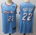 Nike Miami Heat #22 Jimmy Butler Skyblue nba basketball jerseys-S8