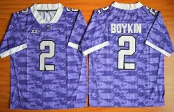 2015 TCU Horned Frogs #2 Trevone Boykin purple college football Jersey