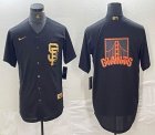 Nike San Francisco Giants blank black majestic baseball jerseys 02