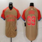 Nike New York Yankees #99 Aaron Judge Cream 2024 MLB All-Star jersey 01