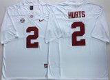 Alabama Crimson Tide #2 Jalen Hurts white College Football Color Rush Limited Jersey