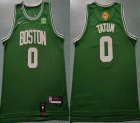 Nike Boston Celtics #0 Jayson Tatum green nba basketball jerseys NBA final-XD