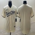 Nike Minnesota Twins blank beige majestic baseball MLB jerseys