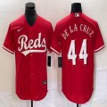 Nike Cincinnati Reds #44 Elly De La Cruz red majestic baseball jerseys -BD 01