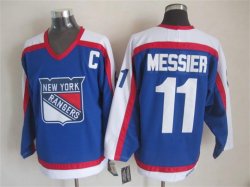 2015 New York Rangers #11 Mark Messier Blue new hockey Jersey C patch