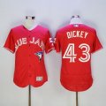 2016 Toronto Blue Jays #43 R.A. Dickey red elite MLB Jerseys