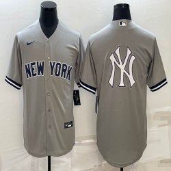 Nike New York Yankees blank gray majestic baseball Jerseys-BD 03