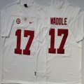 Alabama Crimson Tide #17 Jaylen Waddle white NCAA Football Jersey