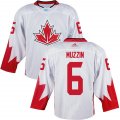 Canada 2016 World Cup #6 Jake Muzzin white Hockey jerseys