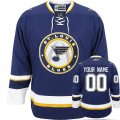 Reebok St. Louis Blues Customized Authentic Blue Third Man NHL Jersey