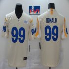 Nike Rams #99 Aaron Donald beige Color Rush Limited Jersey-BD