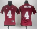 Women Nike Alabama Crimson Tide T.J Yeldon 4 Crimson 2012 SEC Patch College Football Jersey