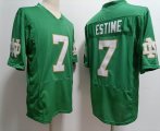 Notre Dame Fighting Irish #7 Audric Estime green college football jerseys-XST 01