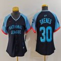 Women National League #30 Paul Skenes Nike Navy 2024 MLB All-Star Game Limited Player Jersey