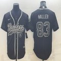 Nike Oakland Raiders #83 Darren Waller black Color Rush Limited Jersey Reflective version 01