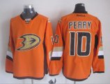 Reebok Anaheim Ducks PERRY #10 orange nhl hockey Jersey