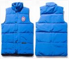 Men Canada Christmas Gift Winter Outdoor Warm Goose Down Vest Jacket cotton vests -blue