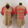 Women Nike Baltimore Orioles #35 Adley Rutschman Cream 2024 MLB All-Star jersey