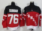 Team Canada P.K. Subban 76# red 100th Anniversary Stitched NHL Jerseys